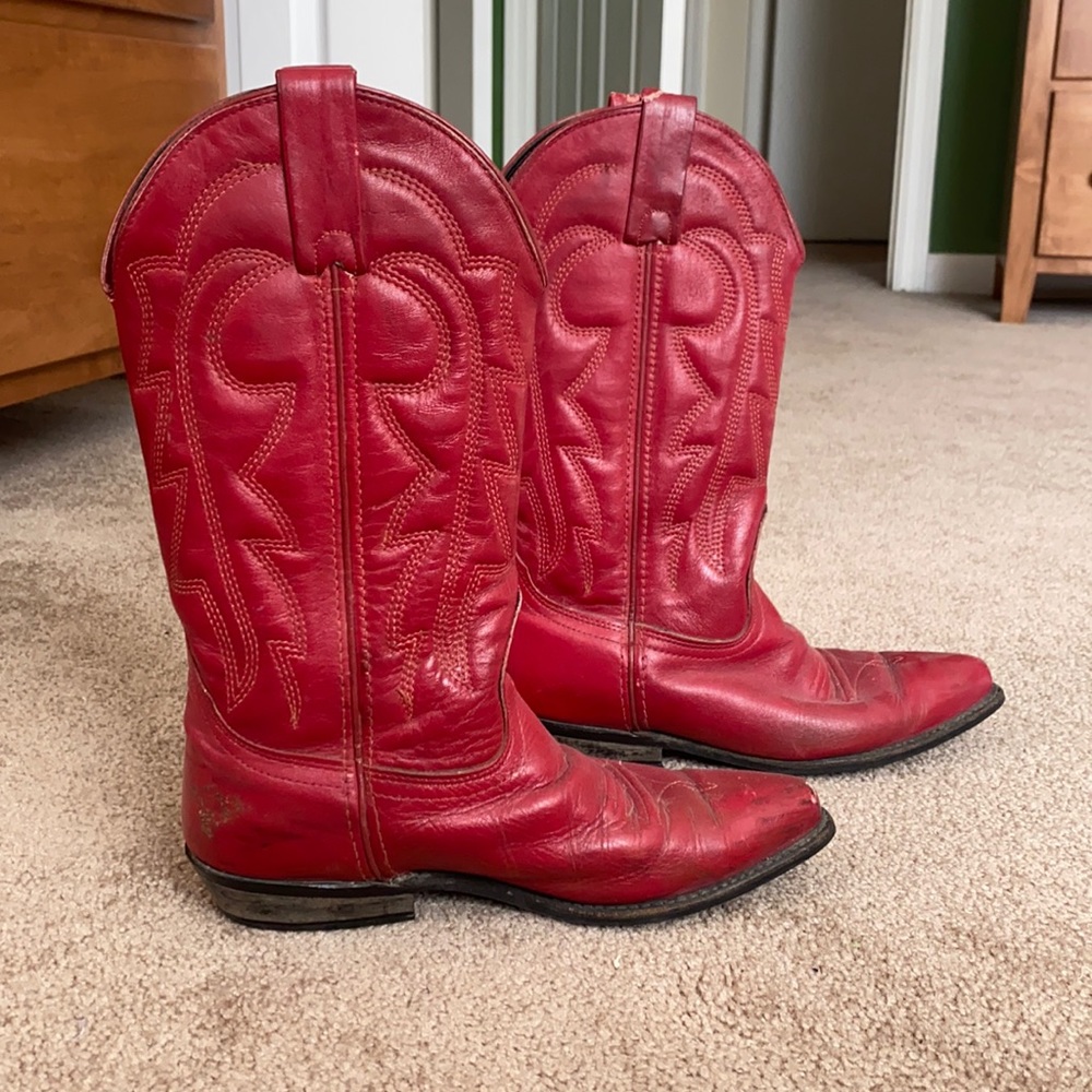 Red Cowboy Boots